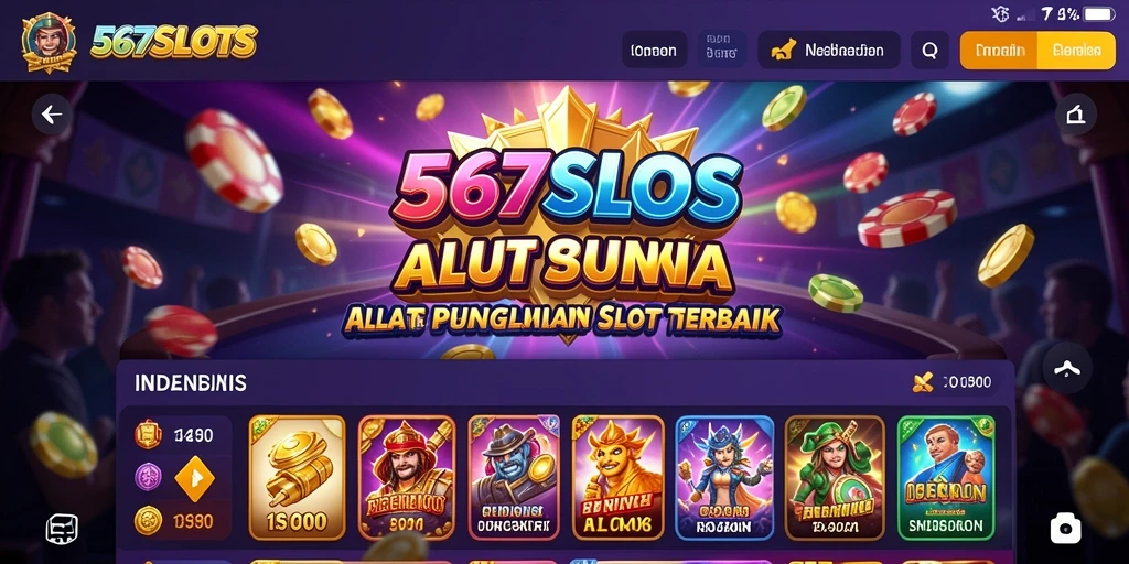 Tampilan utama aplikasi 567SLOTS yang menampilkan fitur pengelolaan slot.