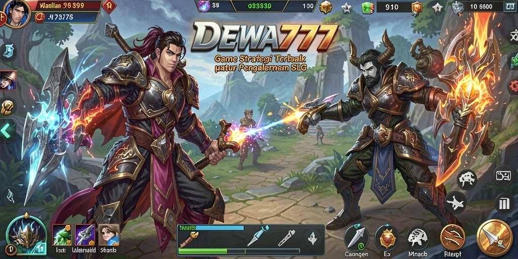 Screenshot gameplay DEWA777 menampilkan strategi dan pertempuran yang seru.