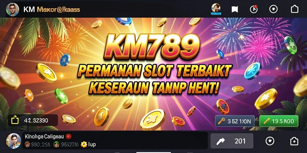 Tangkapan layar gameplay KM789 yang menampilkan keseruan permainan slot.