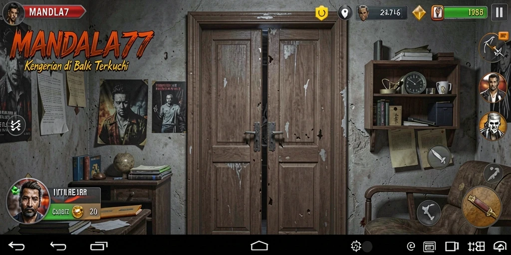 Gameplay MANDALA77 yang menegangkan dan menyeramkan.