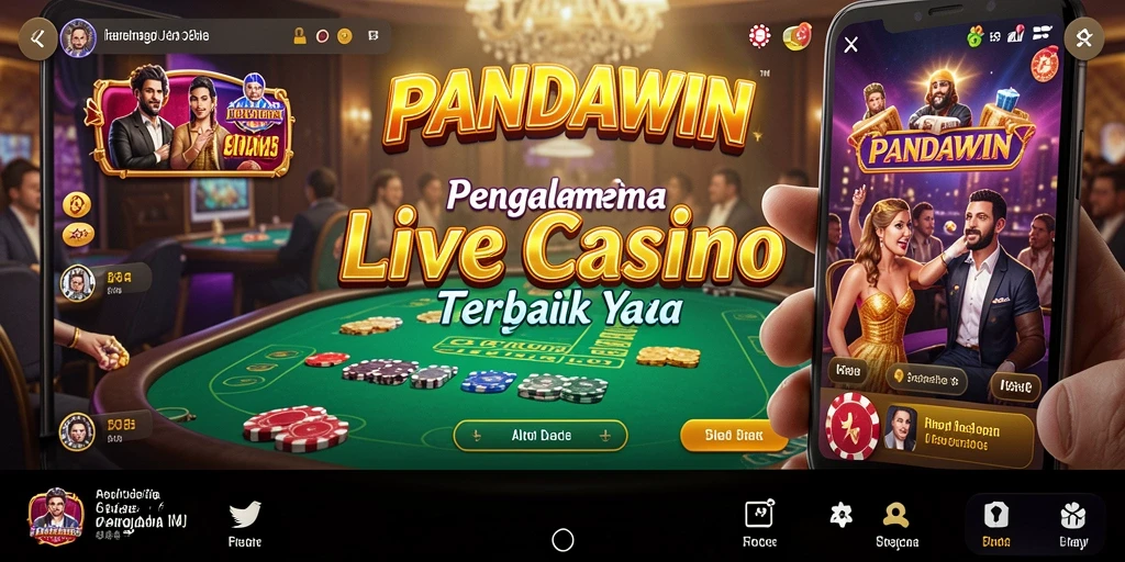 Tampilan gameplay Live Casino yang mendebarkan dan interaktif.