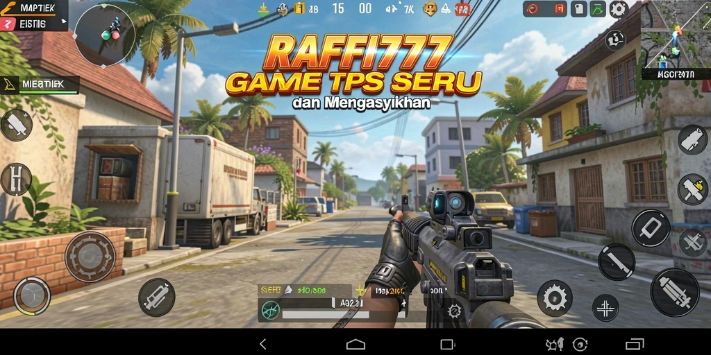 Screenshot tampilan gameplay seru di RAFFI777 dengan aksi tembak-menembak.