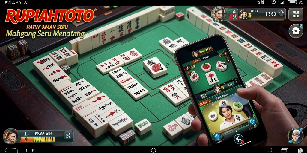 Tampilan gameplay seru di RUPIAHTOTO yang menunjukkan aksi Mahjong.