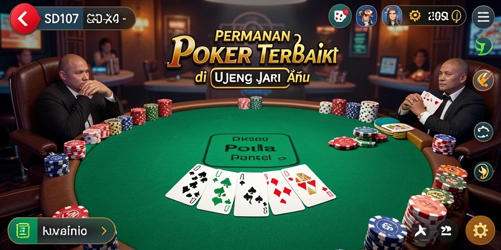 Tampilan gameplay poker yang menarik dan dinamis dalam SD107.