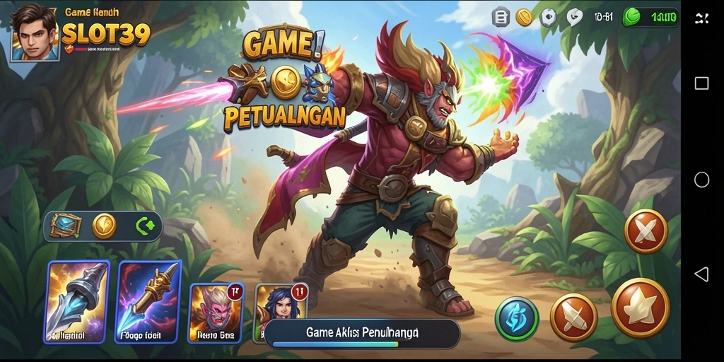 Tampilan gameplay menegangkan dari SLOT39 dalam aksi penuh.