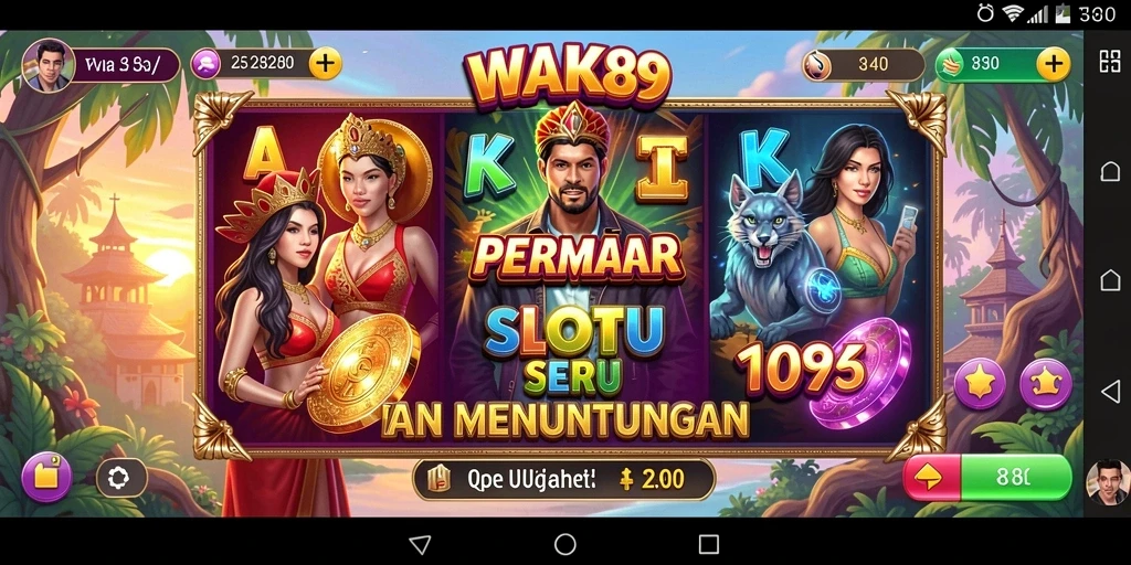 Tampilan gameplay menarik dari WAK89 dengan berbagai tema Slot.