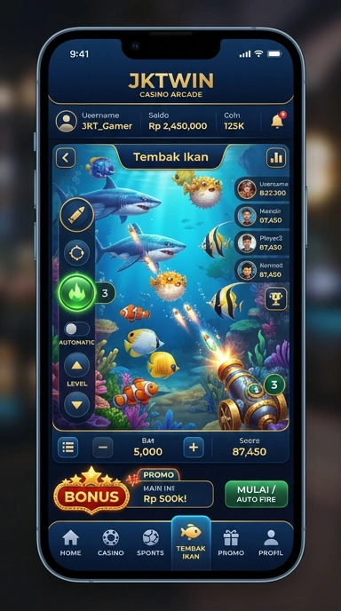 Screenshot antarmuka pengguna jktwin yang intuitif.